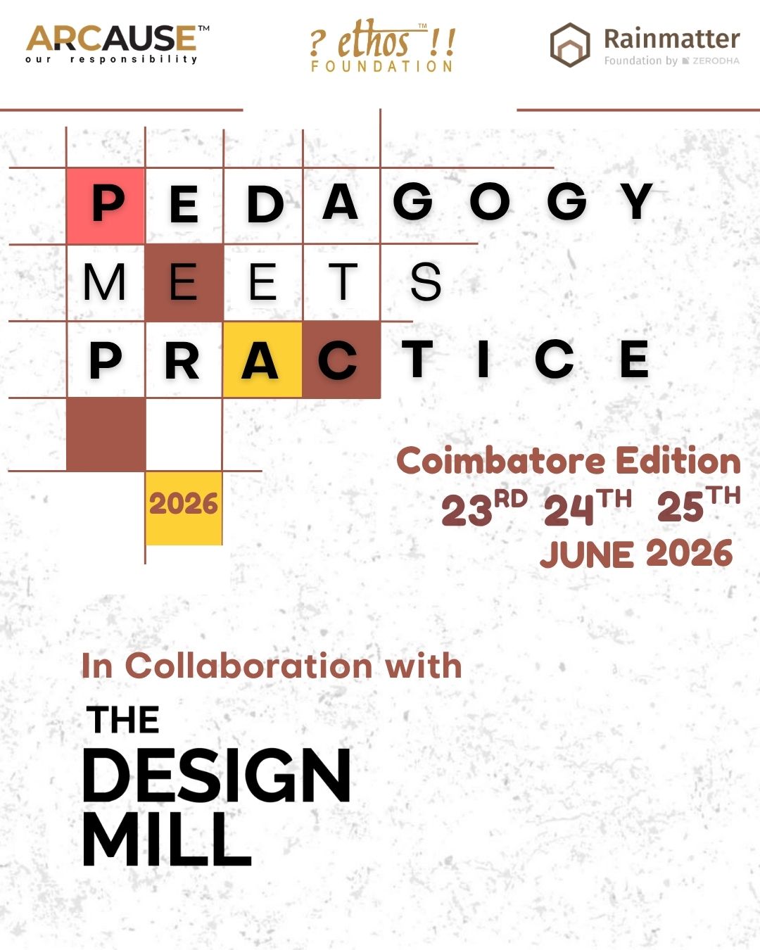 Pedagogy Meets Practice : Coimbatore Edition